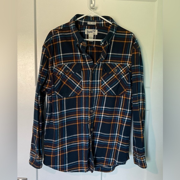 Duluth Trading Co. Untucked Heavy Duty Plaid Shirt/ButtonUp/100% Cotton/Handsome - Picture 1 of 6